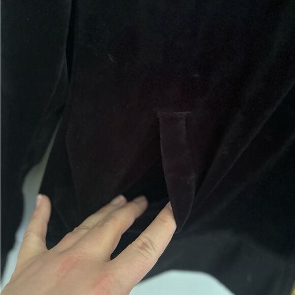 White Mark black velour zip up hoodie with gold zipper L - Picture 8 of 12